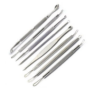 Professional Comedone <b>Blackhead</b> 8pcs Acne Pimple Blemish Extractor <b>Remover</b> Needle Reusable Waterproof Stainless Steel Care - Product Image 3