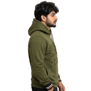 Men puff printing <b>hoodie</b> designed with durable raised graphics warm interior <b>soft</b> fabric relaxed silhouette suitable - Product Image 4