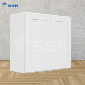 Armoires de cuisine modulaires écologiques en gros, RTA, W2430-W3630, finition blanche, prêtes à assembler, support de conception graphique, Vietnam - Product Image 1