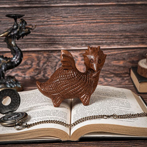 Natural Wood Dragon Statue Handmade Craft OEM Wooden Dragon Figurine Manufacturer Supply by AYAANS CREATIONS - Product Image 2