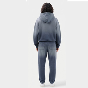 Ensemble de survêtement vintage délavé pour femme, sweat-shirt et pantalon de jogging, streetwear urbain, fabricant de vêtements - Product Image 2