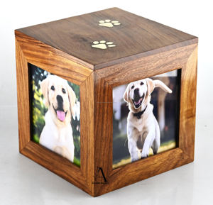 Funeral Wooden Urn <b>Box</b> for Pet <b>Ashes</b> Wood Cremation Urns for Cat and <b>Dog</b> <b>Ashes</b> Rosewood Urns at Low Price - Product Image 3