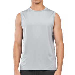 Camiseta sin Mangas para Hombre, Estilo Musculoso, Color Sólido, Diseño Único, Corte Casual, Alta Calidad - Product Image 1