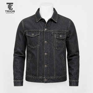 Veste en jean pour femme, tissu en jean de coton durable, col classique, fermeture à boutons, coupe confortable, parfaite pour les tenues décontractées - Product Image 1