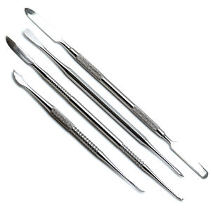 Espátulas de cera dental para modelar, herramientas para esculpir yeso, herramientas para mezclar cemento, juego de instrumentos restauradores y de ortodoncia, 4 piezas, calidad profesional, manual - Product Image 2