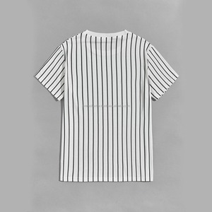 เสื้อยืดเจอร์ซีย์แบบยูนิเซ็กซ์ พิมพ์ลายสกรีน แขนสั้น คอกลม สีดำและสีขาว ผ้าฝ้าย 100% สวมใส่สบาย ทรงปกติ สำหรับฤดูร้อน - Product Image 2