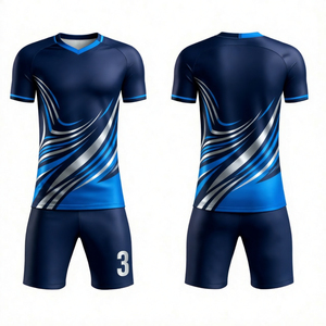 Uniforme de Fútbol Ligero y Transpirable de Alta Calidad, Conjunto de Camiseta Personalizada para Equipo, Manga Corta, Secado Rápido, Impresión por Sublimación para Partidos - Product Image 2