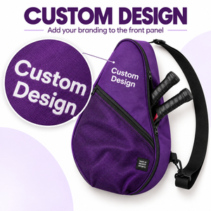 Sac de raquette de squash REXFIT Sports, design personnalisé, sac à bandoulière avec poche zippée en mesh pour l'entraînement sur le terrain et les voyages - Product Image 4