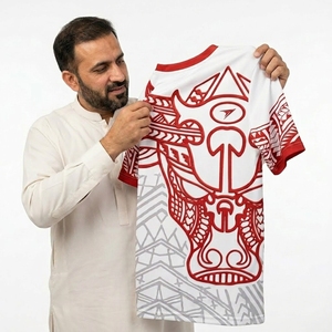 เสื้อยืดลายชนเผ่าสมัยใหม่ น้ำหนักเบา ระบายอากาศได้ดี สไตล์ลำลอง แฟชั่นสำหรับทุกเพศ เสื้อผ้าสวมใส่สบายในชีวิตประจำวัน - Product Image 2