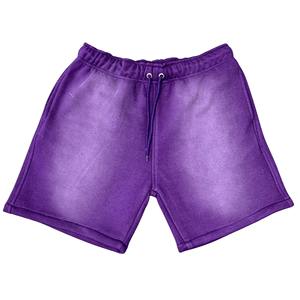 Shorts personnalisés pour hommes, taille mi-haute, séchage rapide, effet délavé, design vintage, 100 % polyester, imprimé en relief, maille vieillie - Product Image 3