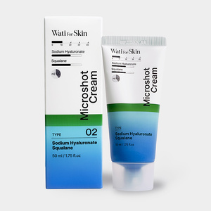 Crème et lotion anti-âge pour le visage à l'hyaluronate de sodium et au squalane, micro-spicules, pour tous types de peaux, emballage en tube, crème hydratante, beauté - Product Image 1