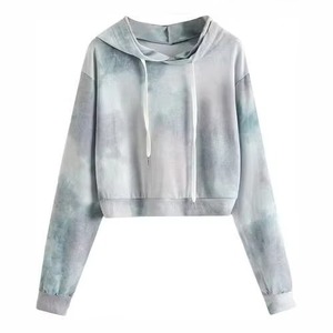 Sudadera Corta con Capucha de Punto Sólido para Mujer, de Alta Calidad, Secado Rápido y Transpirable - Product Image 2