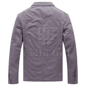 Veste d'hiver respirante pour homme, 100% coton, logo personnalisé sur le devant, vente chaude - Product Image 3