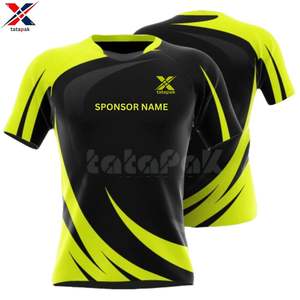 Camisetas de Fútbol 7V7 Ligeras y Transpirables, Cuello en V, Manga Corta, Nombre del Jugador Personalizado, Nombre del Equipo, 100% Poliéster, Uniforme de Secado Rápido - Product Image 4