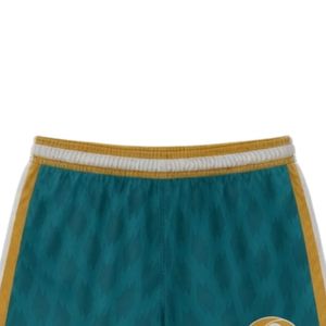 Shorts de lacrosse unisexe vert sarcelle et or en polyester, coupe athlétique, uniforme sportif léger pour l'entraînement d'équipe - Product Image 6