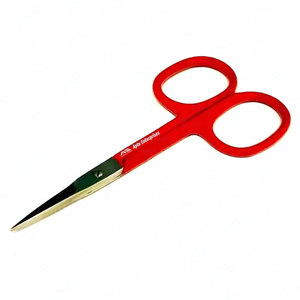 Tijeras Multiusos de Acero Inoxidable para Manicura y Cuidado de Uñas, Tijeras Rojas para Cutículas con Punta de Flecha Superafilada - Product Image 1