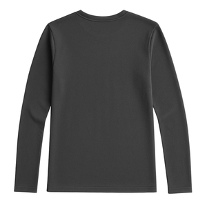 Camiseta de algodón personalizada para mujer, manga larga, cuello redondo, color sólido, cómoda, informal, para uso diario en verano. - Product Image 2