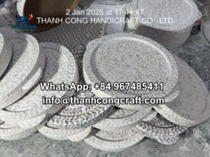 Juego hecho a mano de madreperla Mabkhara quemador de incienso caja de pañuelos bandejas elegantes para servir para regalo de Ramadán hecho en Vietnam - Product Image 5