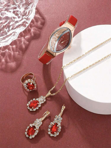 Reloj de Cuarzo NW1379 para Mujer con Esfera Ovalada y Decoración Glamorosa de Diamantes de Imitación - Product Image 3