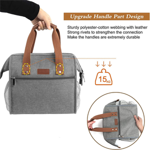 Sac à lunch isotherme multifonctionnel en polyester, capacité 30L, imperméable, maintien de la température pendant 4 à 6 heures, sacs isothermes - Product Image 4