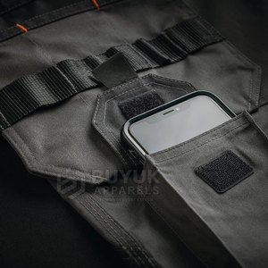 Pantalon de travail industriel robuste, respirant et à séchage rapide pour les ouvriers du bâtiment, les mécaniciens, les techniciens, avec design multi-poches renforcé pour l'extérieur - Product Image 4