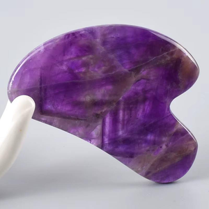 Herramienta de Masaje Gua Sha de Piedra Natural Lisa para Relajación Muscular en Frío, Raspado Facial, Masaje Corporal, Cuidado de la Piel y Accesorio de Bienestar - Product Image 3