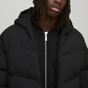 Veste d'hiver pour homme, design OEM, haute qualité, capuche à bulles, fermeture éclair décontractée, streetwear personnalisé, veste matelassée pour homme, élégante - Product Image 6