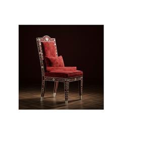 Taburete de Madera con Incrustaciones de Hueso, Diseño Rústico, Elaborado por Artesanos Expertos, Duradero, para Sala de Estar, Soluciones de Asientos Decorativos - Product Image 2