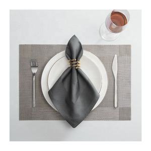 Ultra Soft Cotton Fabric <b>Table</b> Towel Set Purple Embroidered Napkin Weddings <b>Easter</b> Parties Factory Wholesale Serving Plain Woven - Product Image 2