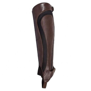 Custom Genuine Leather <b>Half</b> <b>Chaps</b> Flexible Equestrian Horse Riding Gaiters Durable Unisex Riding Equipment LHC-0030 - Product Image 6