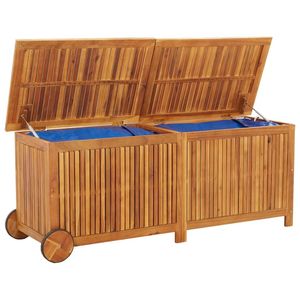Caja de Almacenamiento para Jardín de Madera Maciza de Acacia, Producto de Madera Natural - Product Image 3