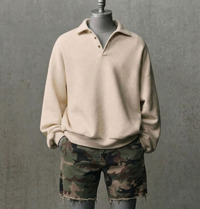 Polo de sport personnalisé 240 grammes, coupe oversize, sublimation, streetwear coloré, pour homme - Product Image 3