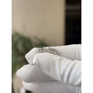 Modernos Pendientes Cuadrados con Racimo de Diamantes Redondos de 0.72 Ct, Oro de 14K, Joyería Fina para Mujer, Diseño Personalizado, Fabricante - Product Image 4