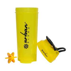 Urban Blend Yellow Plastic Reusable Washable <b>Shaker</b> <b>Bottle</b> 700ml Modern Design for Travel Gym & Camping - Product Image 2