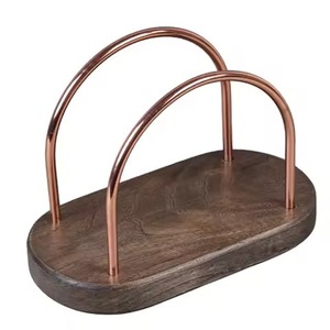 Modern Metal Napkin Stand Organizer for Dining Table Kitchen Stylish <b>Tissue</b> Stand for Home Office Restaurant Durable Handmade - Product Image 2