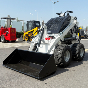 Hot-selling Cheap 1 Ton 1.5t <b>Stand</b> on Attachments Skid Steer EPA <b>Engine</b> Mini Skid Steer Track Loader - Product Image 1