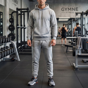 Two Piece Set <b>Men</b> Hoodies Pants Autumn Winter Hooded Sweatshirt Sweatpants <b>Men</b> <b>Pullover</b> Hoodie Unisex Sweatpants and Hoodie Set - Product Image 2