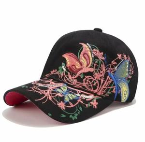 Casquette de baseball unisexe en polyester avec motif papillon imprimé par transfert thermique, style hip-hop, réglable pour toutes les saisons, usage décontracté - Product Image 2