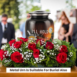 Personalized Metal Funeral Urn Luxury Decorative Brass <b>Memorial</b> Urn Adult Cremation Urn Metal Design Wholesale Metal Urn - Product Image 2