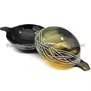 Tazón de Cuerno Natural Ecológico Hecho a Mano, Tazón Decorativo Moderno y Único para Servir Bocadillos, Ensaladas y Exhibir Artículos - Product Image 4