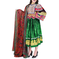 Robe traditionnelle afghane Kuchi en mousseline de soie, longue, faite à la main, respirante, vintage, ethnique, broderie tribale, patchwork, ourlet évasé