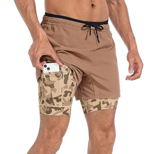 Pantalones cortos deportivos para hombre, cintura elástica, secado rápido, transpirables, ligeros, para entrenamiento, correr, gimnasio, ropa deportiva - Product Image 6