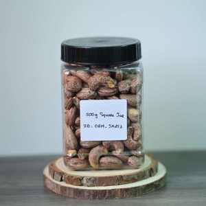 Noix de cajou séchées torréfiées de qualité supérieure, biologiques, du Vietnam, personnalisables, onctueuses et salées, en pot carré de 500g, vente en gros - Product Image 5
