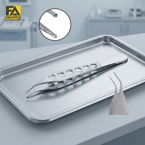 Pinces à tissus Najmmy Adson avec manche fenêtré, 1x2 dents, pointe régulière courbée, pour la chirurgie générale - Product Image 3