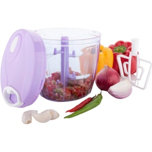 Tritatutto a mano tritatutto a cipolla vegetale affettatrice per aglio compatto maneggevole Mixer resistente costruzione in plastica leggera - Product Image 5