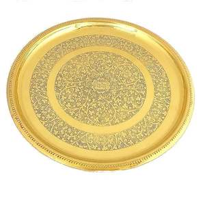 Juego de Vajilla de Lujo Art Deco de Latón URE, Paquete de 6 Piezas para Celebraciones de Diwali - Product Image 2
