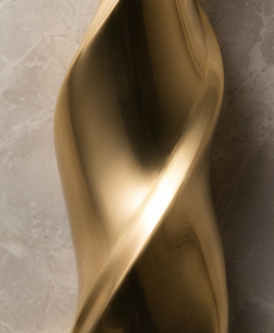 Vase à fleurs moderne en métal doré, centre de table de luxe en spirale torsadée, récipient décoratif pour la décoration de la maison et des hôtels, vente en gros - Product Image 5