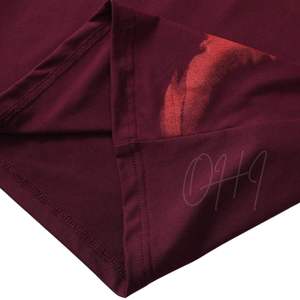 Camiseta Extra Grande Color Borgoña Personalizada Premium, Estilo Urbano Moderno y Minimalista, Suave, Transpirable, Ecológica, de Secado Rápido, Unisex - Product Image 3