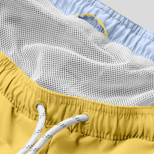 Shorts de bain homme grande taille sur mesure, écologiques, légers, anti-plis, séchage rapide, polyester/coton, style urbain - Product Image 4