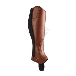 Pro Quality Factory Wholesale Custom Horse Leather <b>Chaps</b> Low Moq Solid Color Comfortable New Fashion <b>Riding</b> Men Leather <b>Chaps</b> - Product Image 1